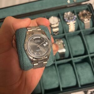 Seiko Mod: Black Arabic Day Date